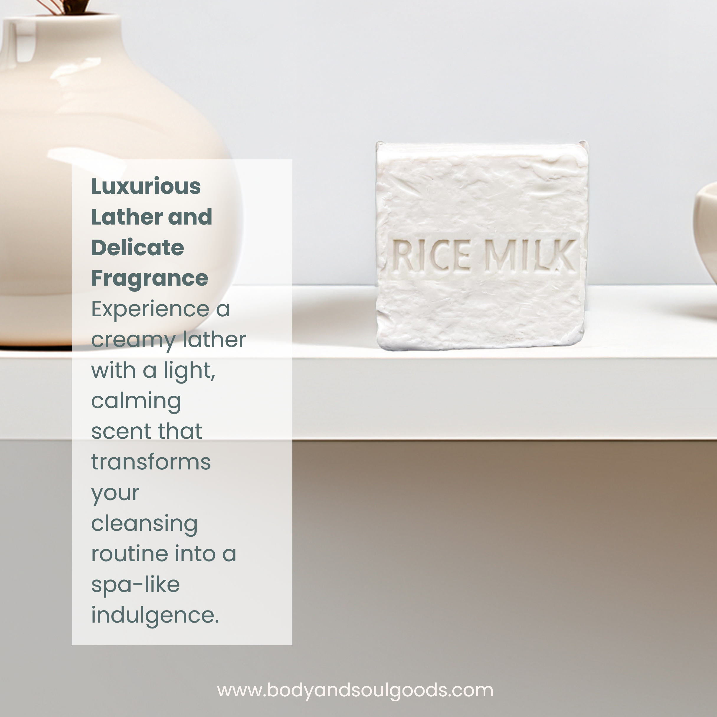 Brightening and Nourishing Rice Milk Soap