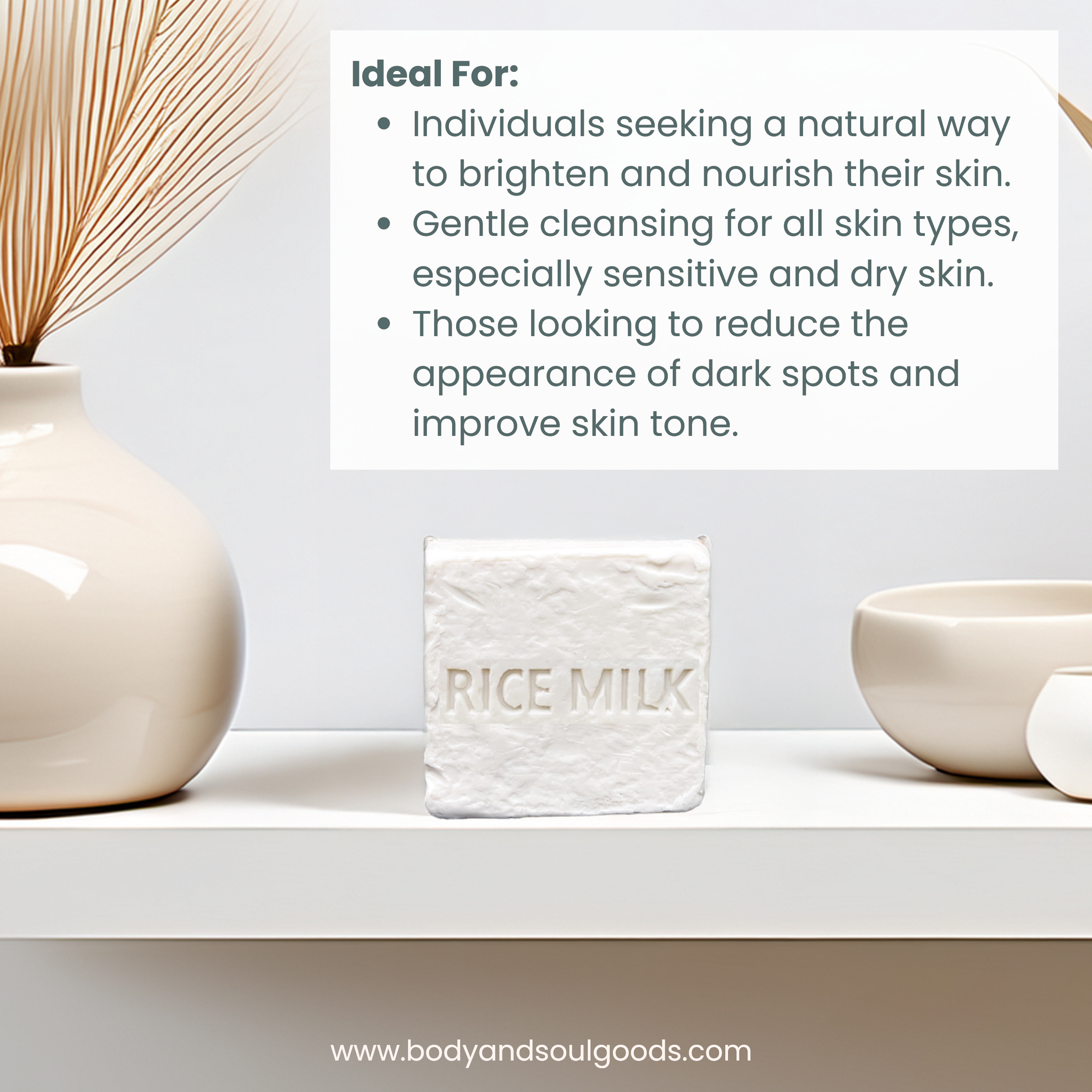 Brightening and Nourishing Rice Milk Soap