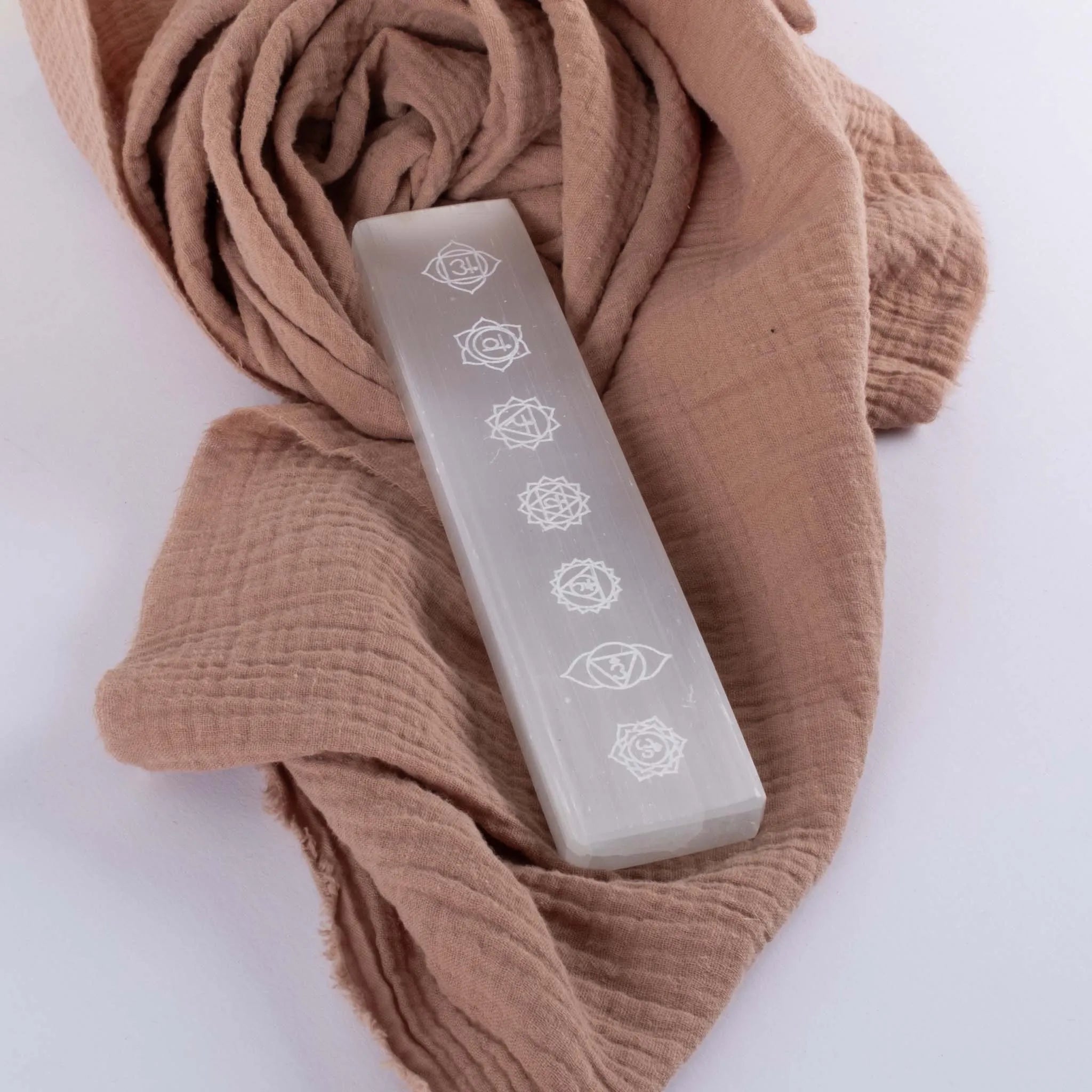 Selenite Chakra Charging Plate - Body and Soul Goods