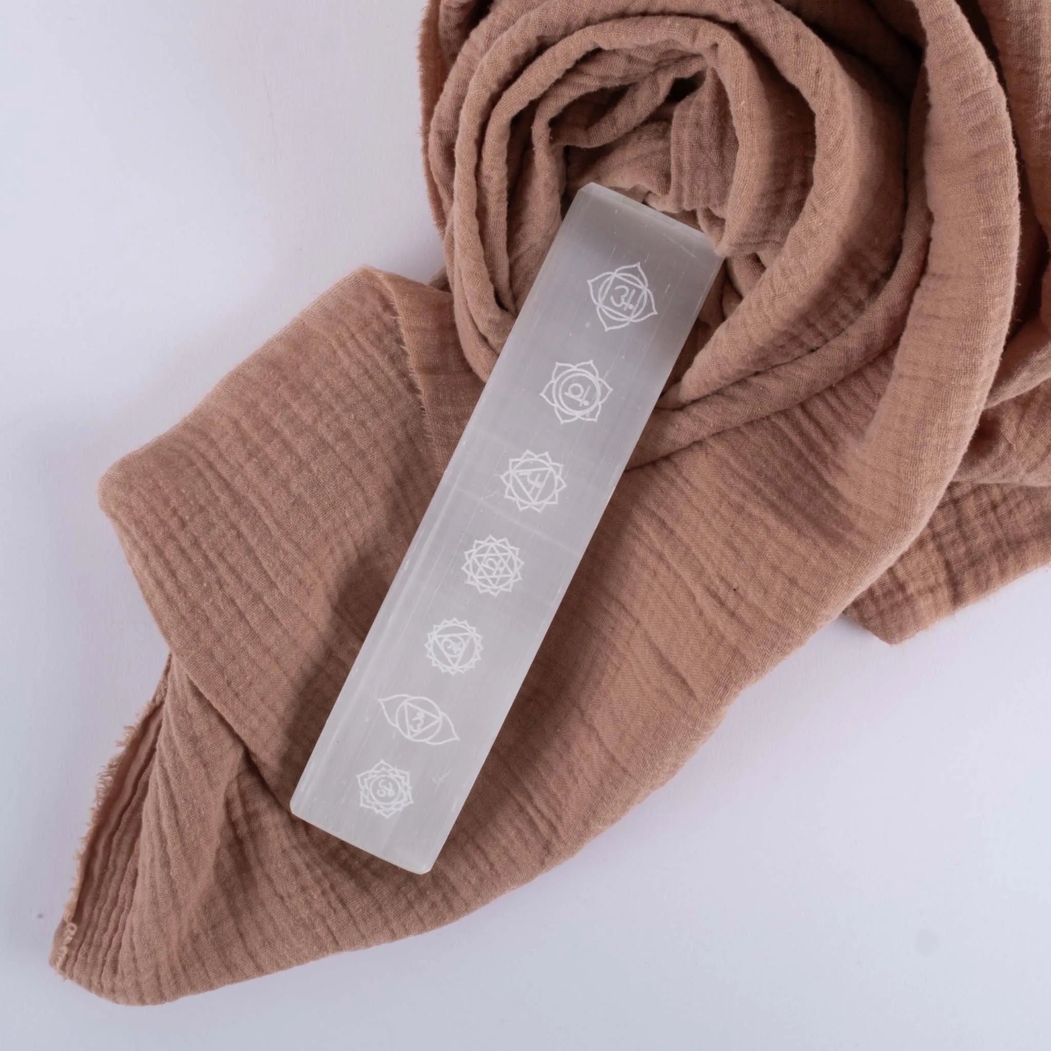 Selenite Chakra Charging Plate - Body and Soul Goods