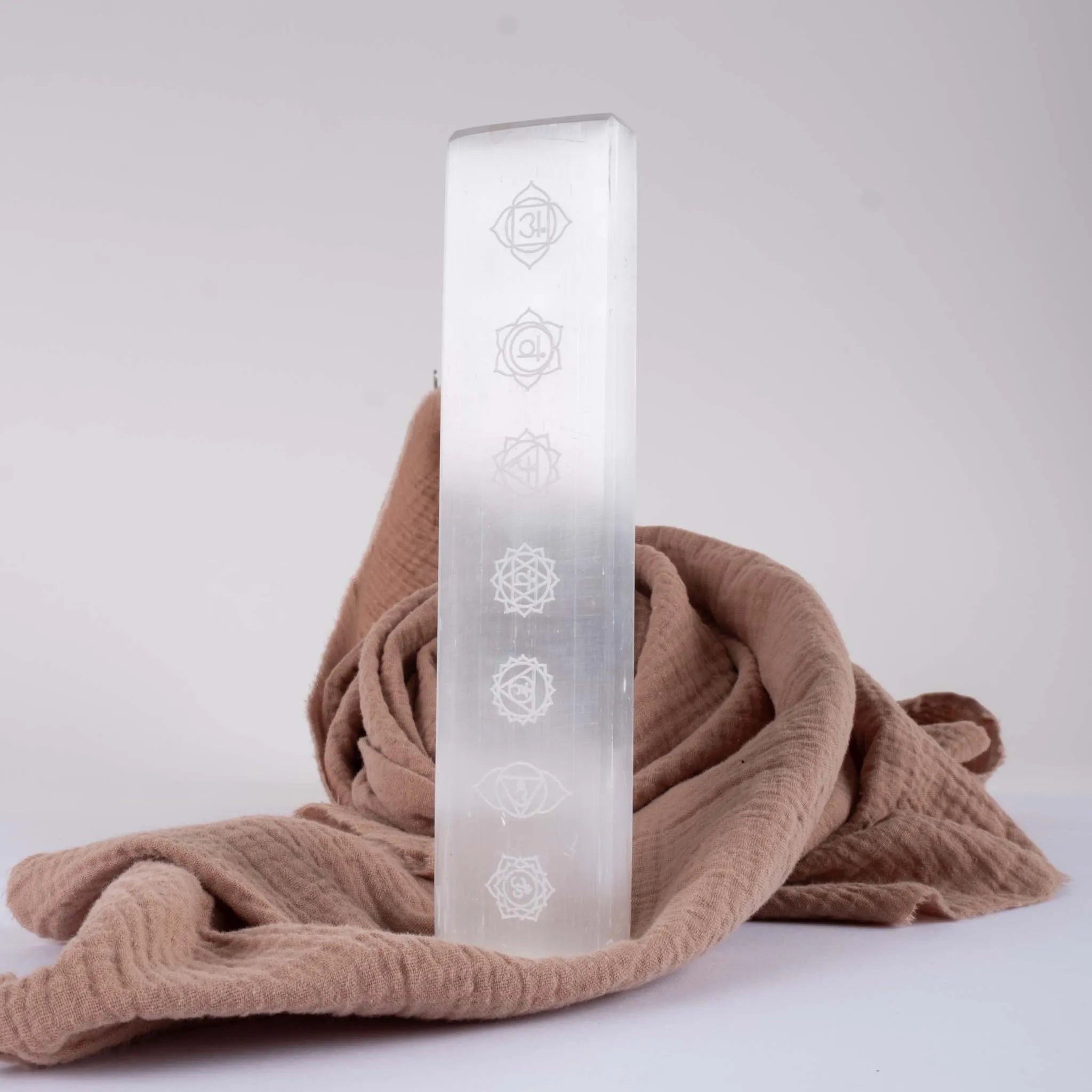 Selenite Chakra Charging Plate - Body and Soul Goods