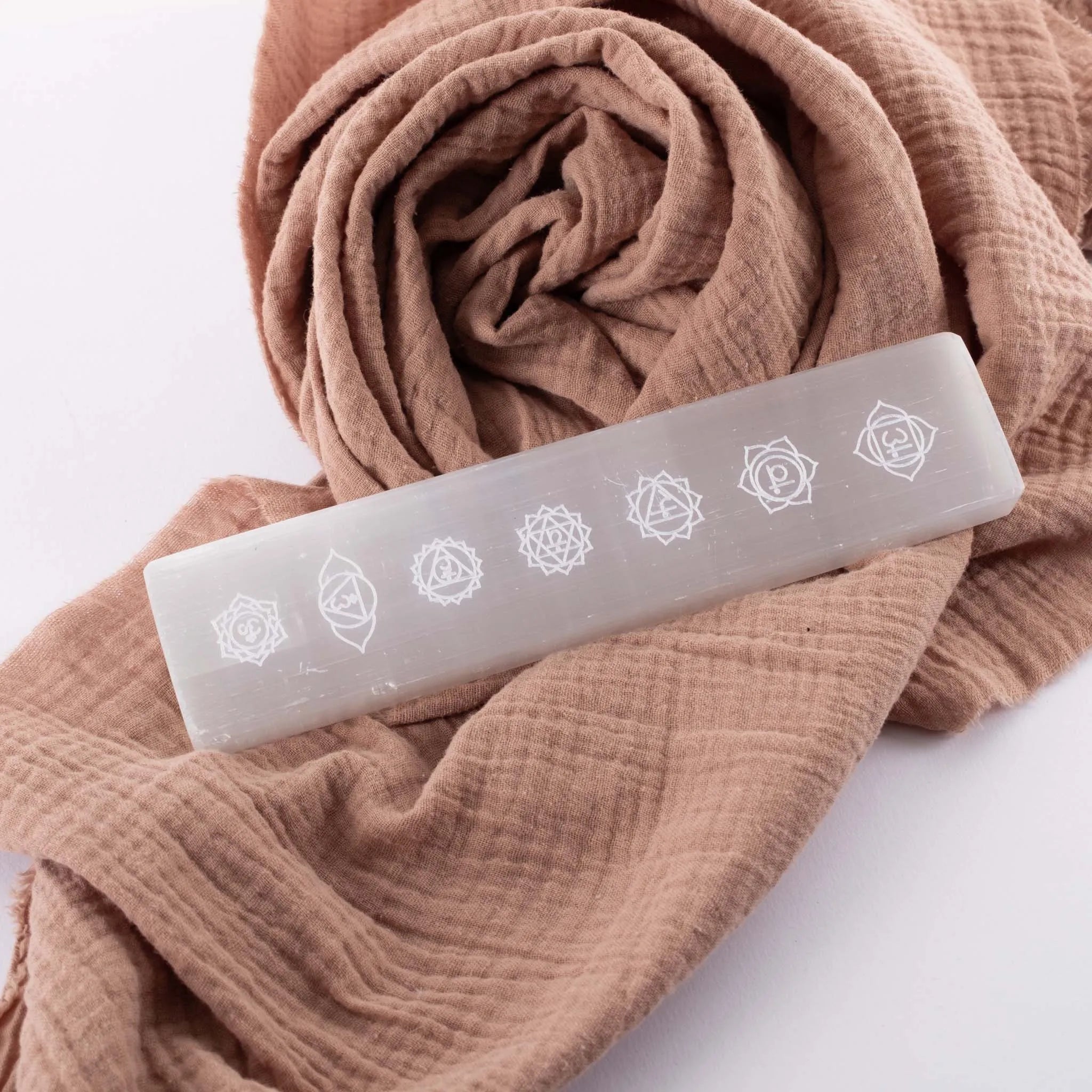 Selenite Chakra Charging Plate - Body and Soul Goods