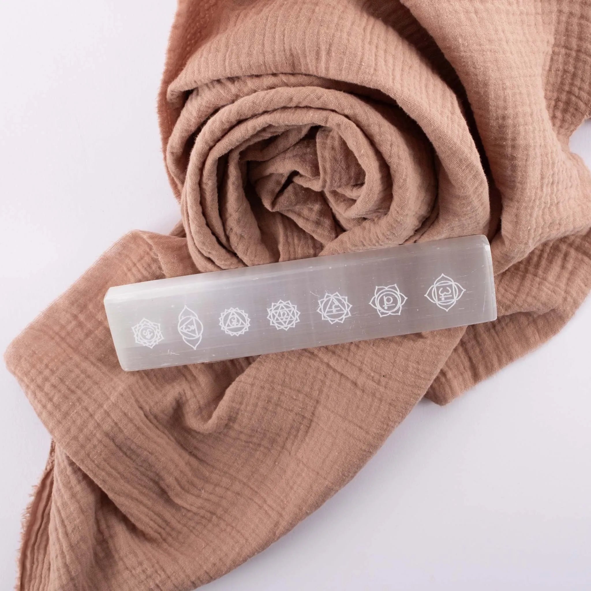 Selenite Chakra Charging Plate - Body and Soul Goods