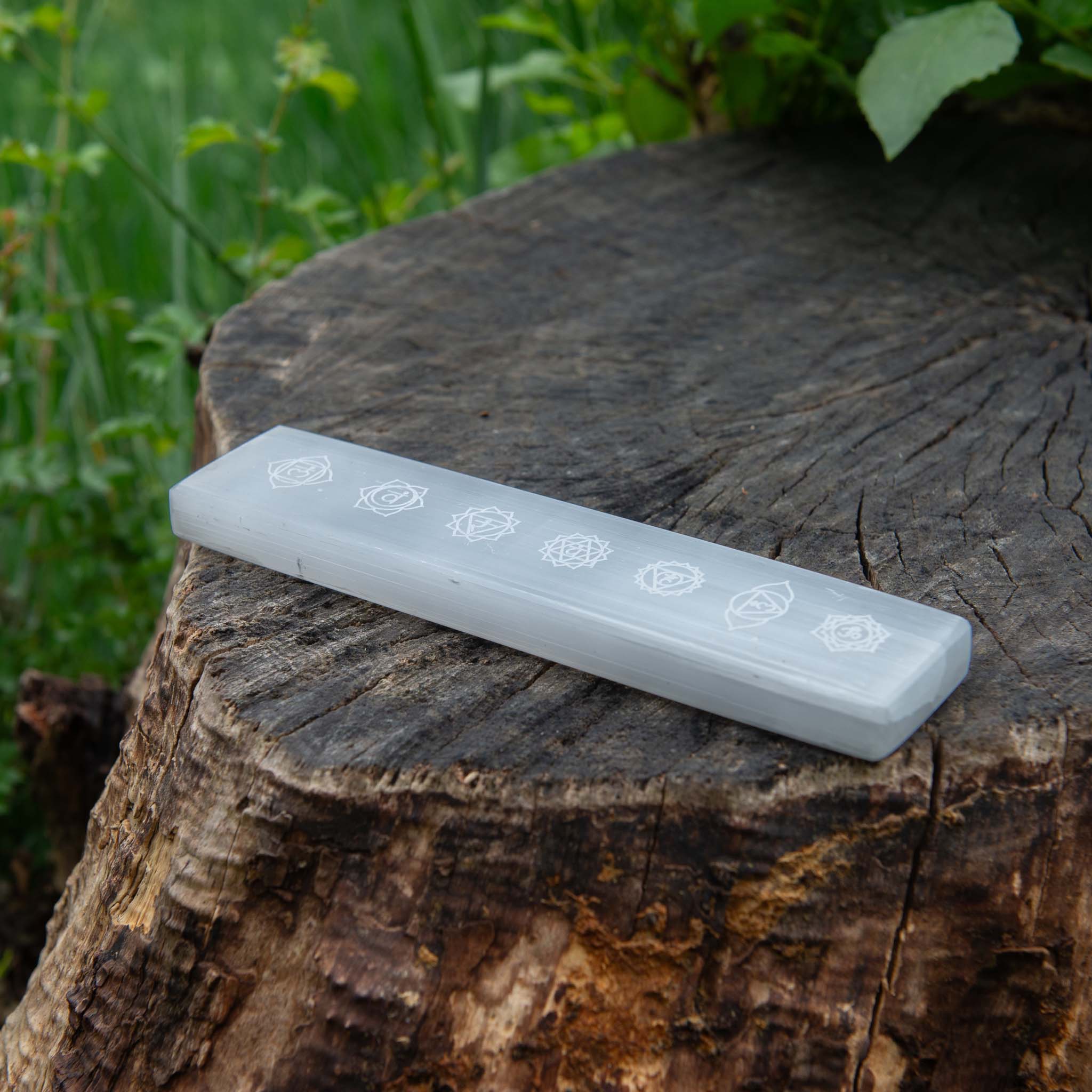 Selenite Chakra Charging Plate - Body and Soul Goods