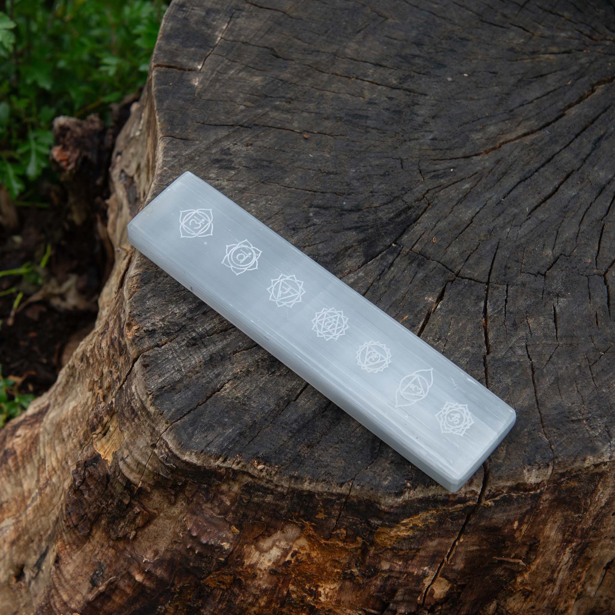 Selenite Chakra Charging Plate - Body and Soul Goods